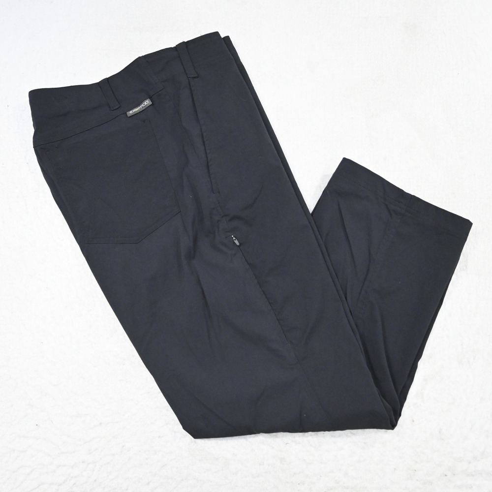 ExOfficio Hiking Pants Mens 32x27 Black‎ Lightweight Straight Leg Nylon Stretch